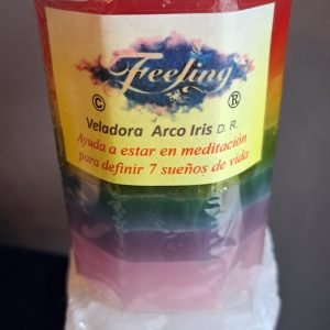 VELADORA ARCO IRIS